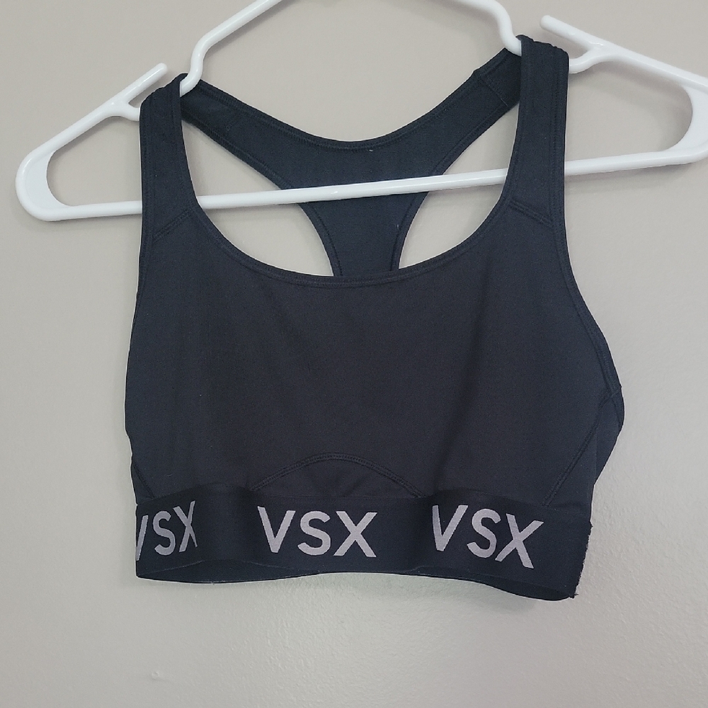 Victorias Secret VSX Black Racerback Sports Bra Size M